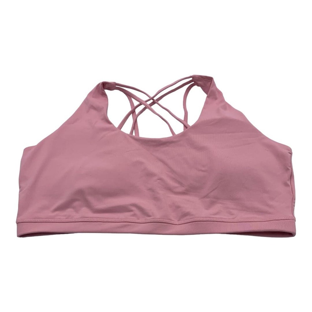 Cotton:On Curve Strappy Sports Crop Bra Bralette Lollipop Pink Women 16/18 NWT